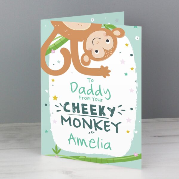Personalised From Your Cheeky Monkey Card: 2 - Greeting Cards By Gift Moments