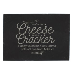 Personalised Cheese To My Cracker Slate Cheese Board: 4 - Cheese Boards By Gift Moments