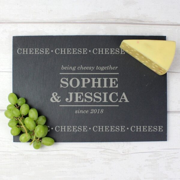 Personalised Cheese Cheese Cheese Slate Cheese Board: 2 - Cheese Boards By Gift Moments