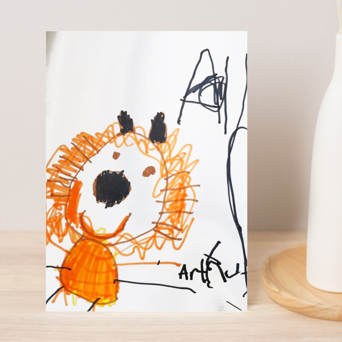 Personalised Childrens Drawing Photo Upload Card: 7 - Greeting Cards By Gift Moments