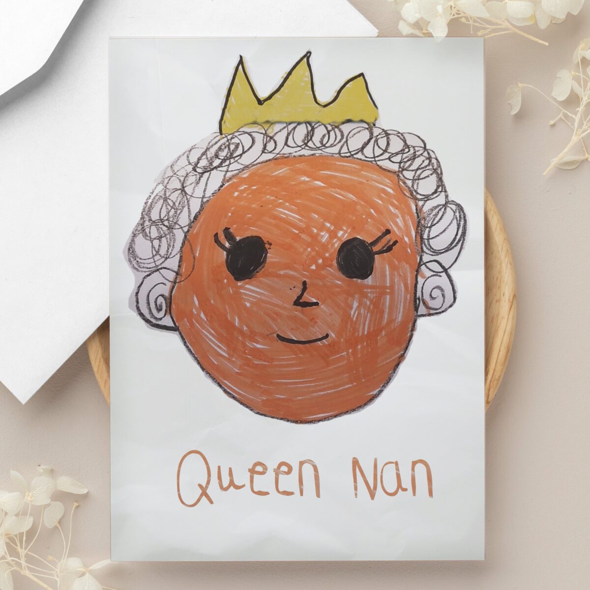 Personalised Childrens Drawing Photo Upload Card: 6 - Greeting Cards By Gift Moments