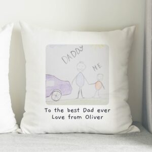 Personalised Childrens Drawing Photo Upload Cushion: 4 - Cushions By Gift Moments