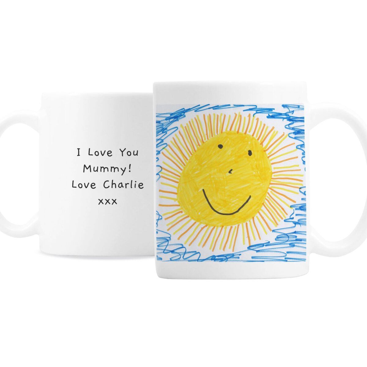 Personalised Childrens Drawing Photo Upload Mug: 5 - Mugs By Gift Moments