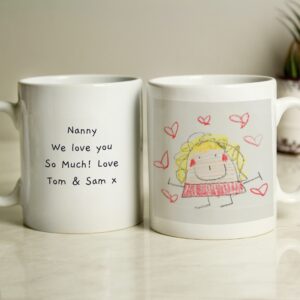 Personalised Childrens Drawing Photo Upload Mug: 3 - Mugs By Gift Moments