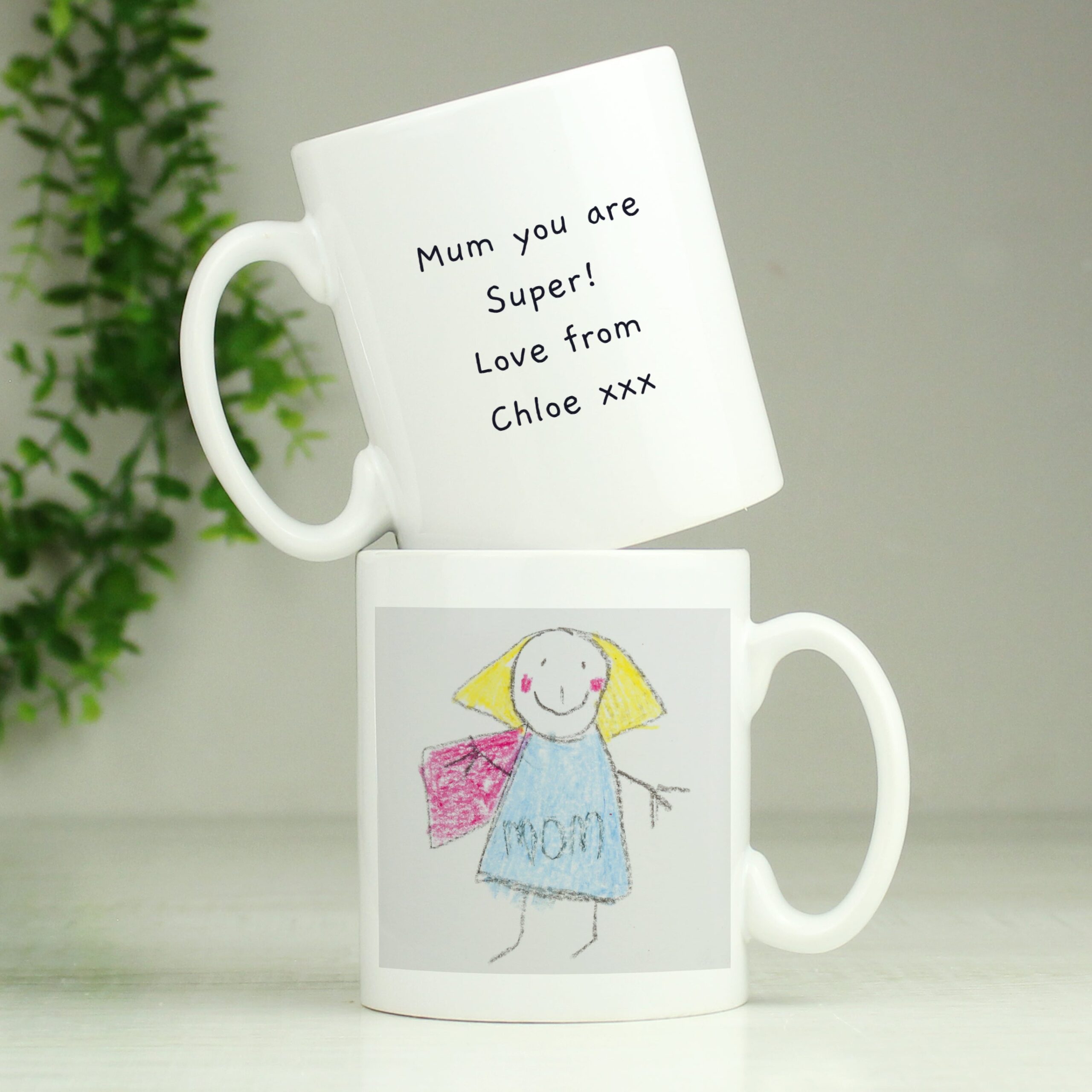 Personalised Childrens Drawing Photo Upload Mug: 1 - Mugs By Gift Moments
