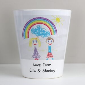 Personalised Childrens Drawing Photo Upload Plant Pot: 8 - Pots & Planters By Gift Moments