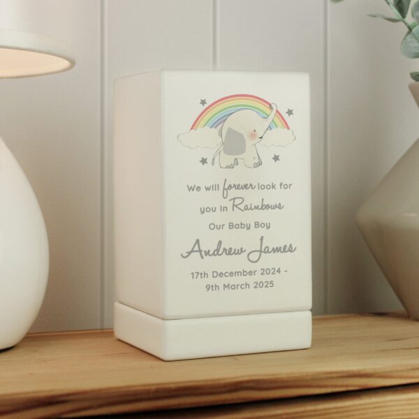 Personalised Childs Memorial Small Wooden Urn: 1 - Urns By Gift Moments