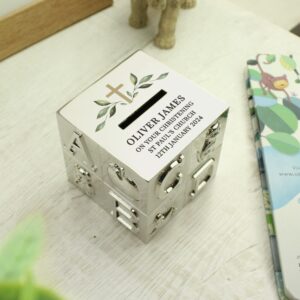 Personalised Christening ABC Money Box: 2 - Money Boxes By Gift Moments