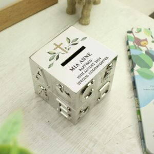 Personalised Christening ABC Money Box: 3 - Money Boxes By Gift Moments