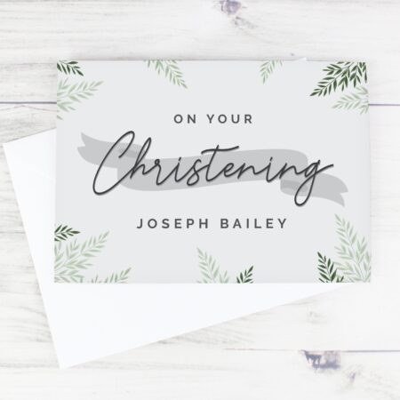 Personalised Christening Card: 4 - Greeting Cards By Gift Moments