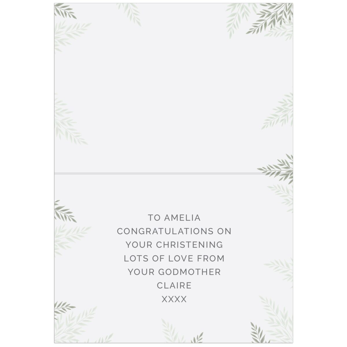 Personalised Christening Card: 3 - Greeting Cards By Gift Moments