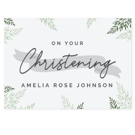Personalised Christening Card: 2 - Greeting Cards By Gift Moments