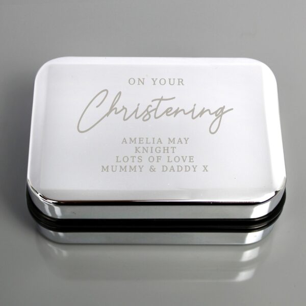 Personalised Christening Necklace Box: 1 - Trinket Boxes By Gift Moments