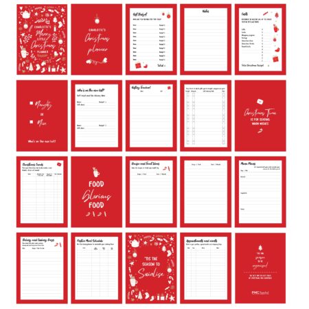 Personalised christmas a5 planner
