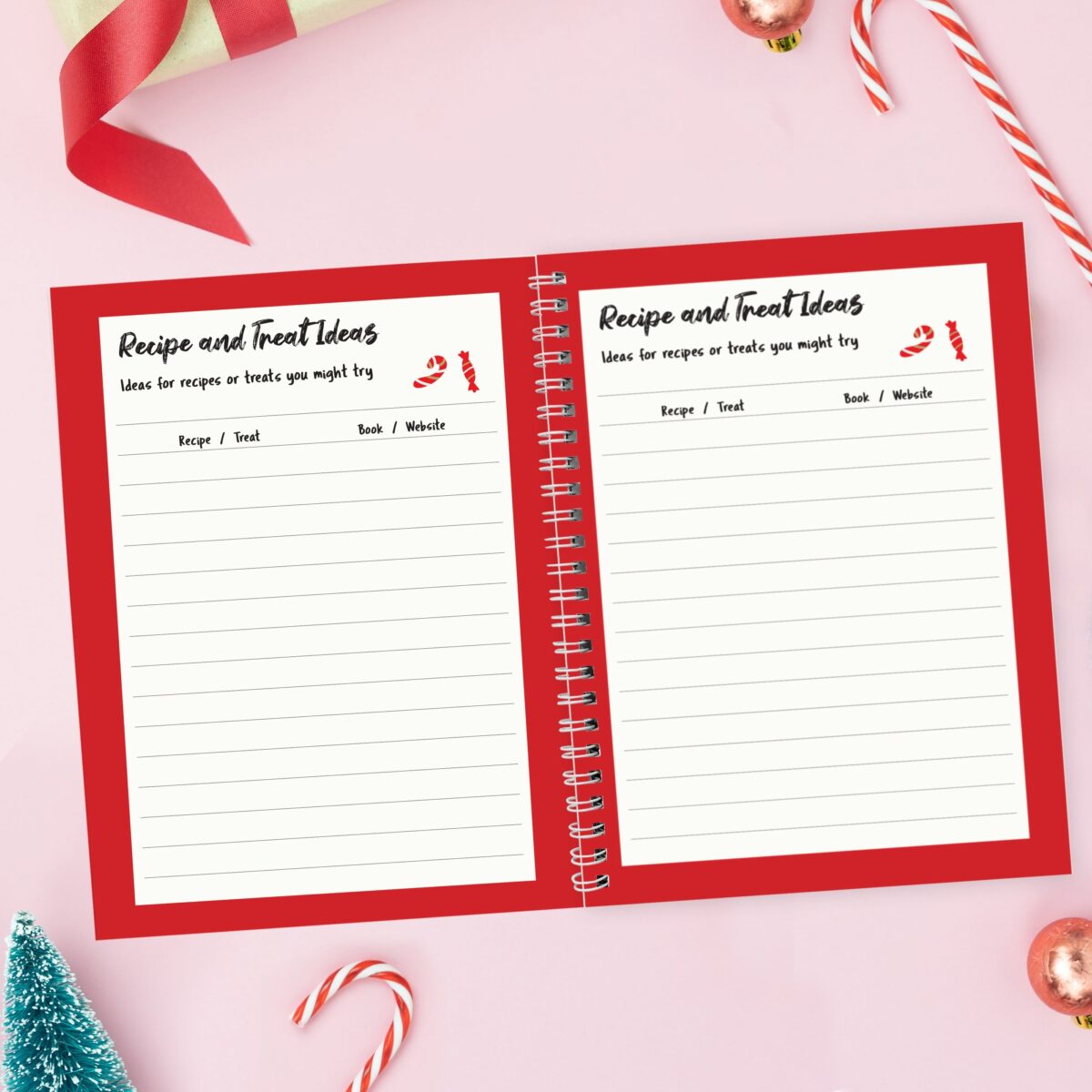 Personalised christmas a5 planner