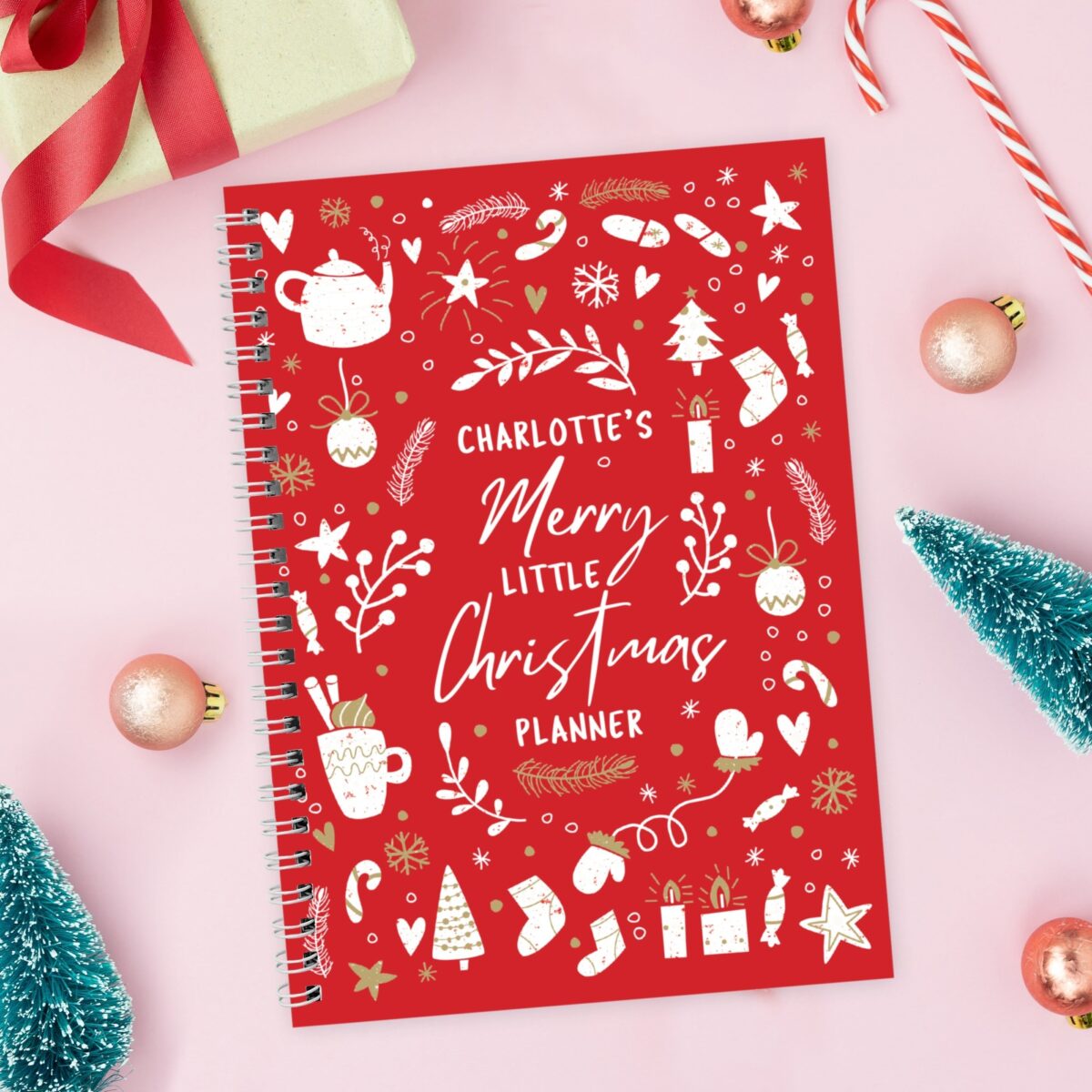 Personalised christmas a5 planner