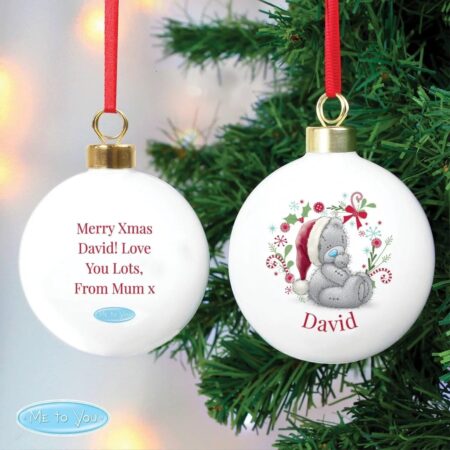 Personalised Me To You Christmas Bauble: 3 - Christmas Baubles