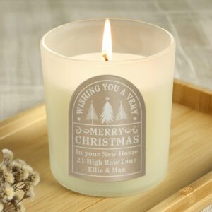 Personalised Christmas Candle Jar: 4 - Candle Holders By Gift Moments