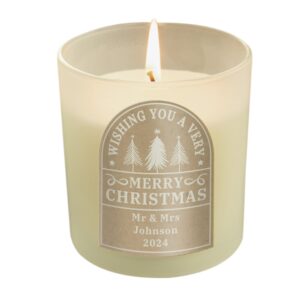 Personalised Christmas Candle Jar: 5 - Candle Holders By Gift Moments