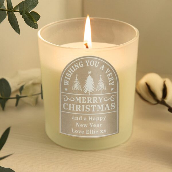 Personalised Christmas Candle Jar: 2 - Candle Holders By Gift Moments