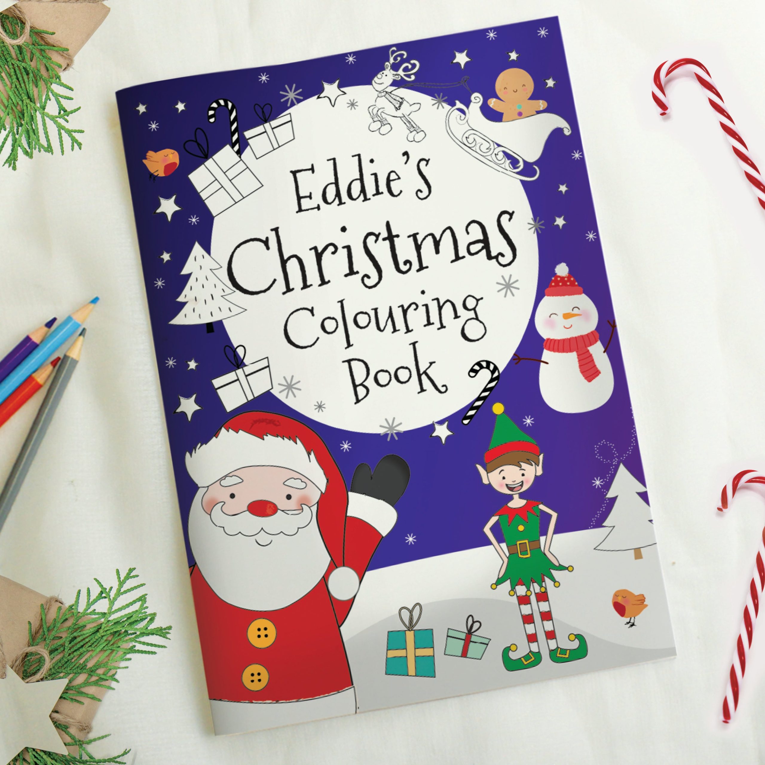 Personalised Its Christmas Elf Colouring Book: 1 - Books By Gift Moments