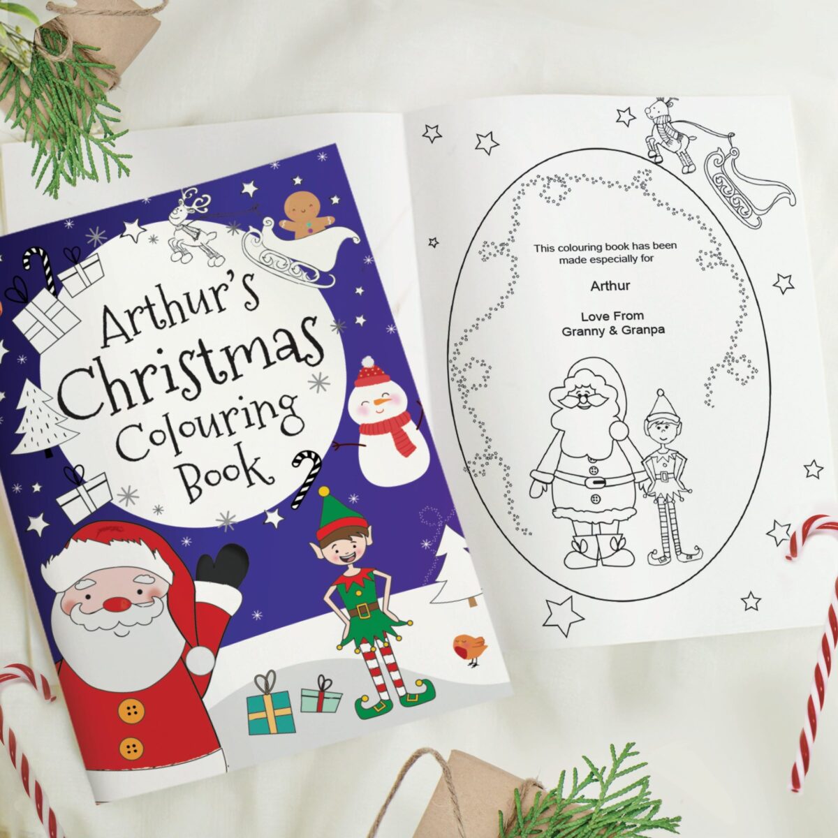 Personalised Its Christmas Elf Colouring Book: 3 - Books By Gift Moments