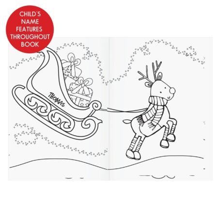 Personalised Its Christmas Elf Colouring Book: 6 - Books By Gift Moments