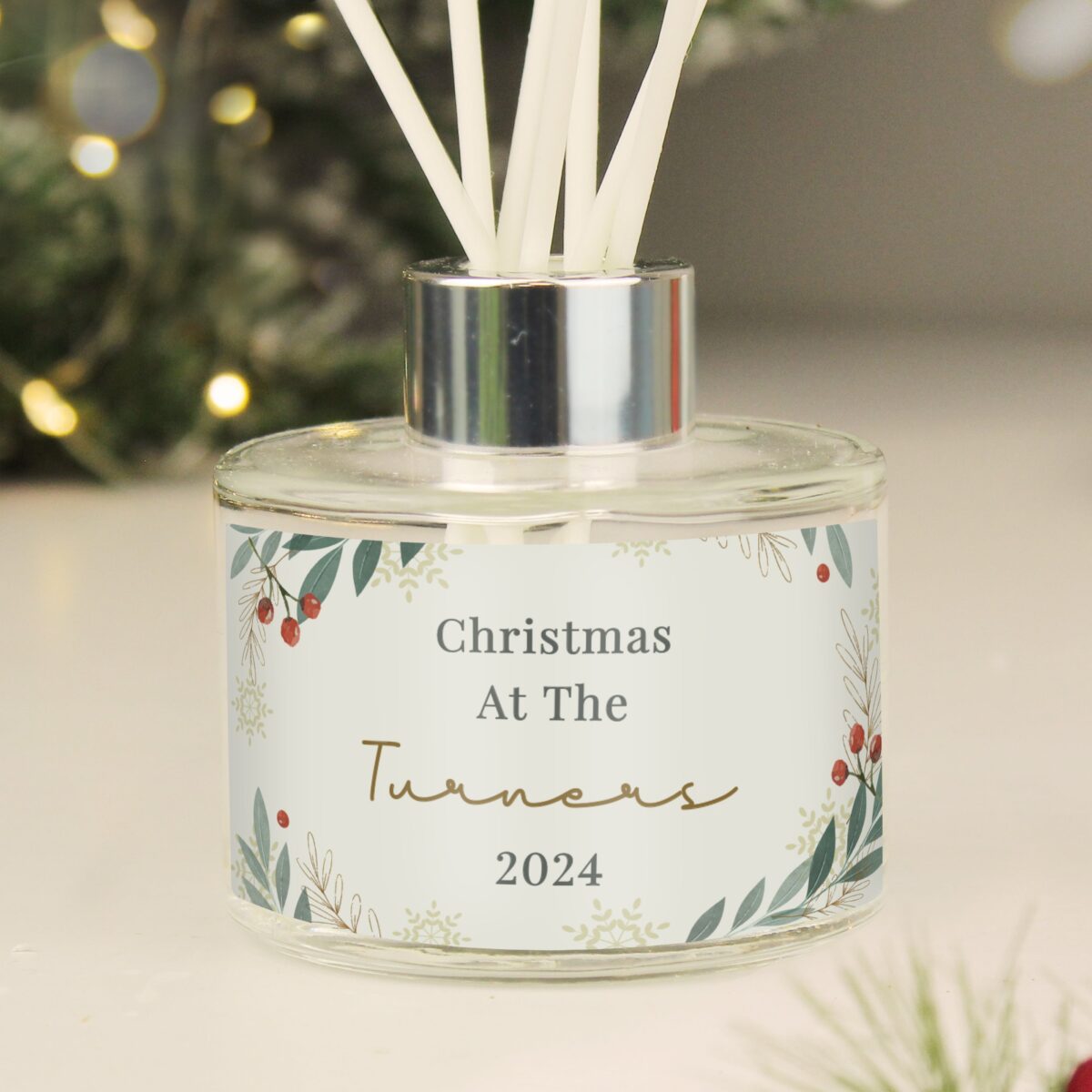 Personalised Christmas Foliage Diffuser: 2 - Reed Diffusers By Gift Moments