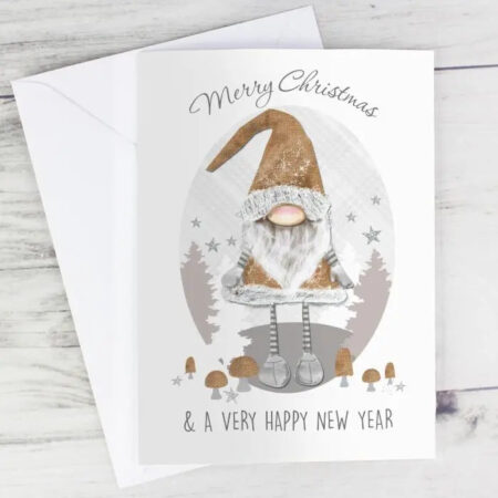 Personalised Christmas Gonk Card: 2 - Greeting Cards By Gift Moments