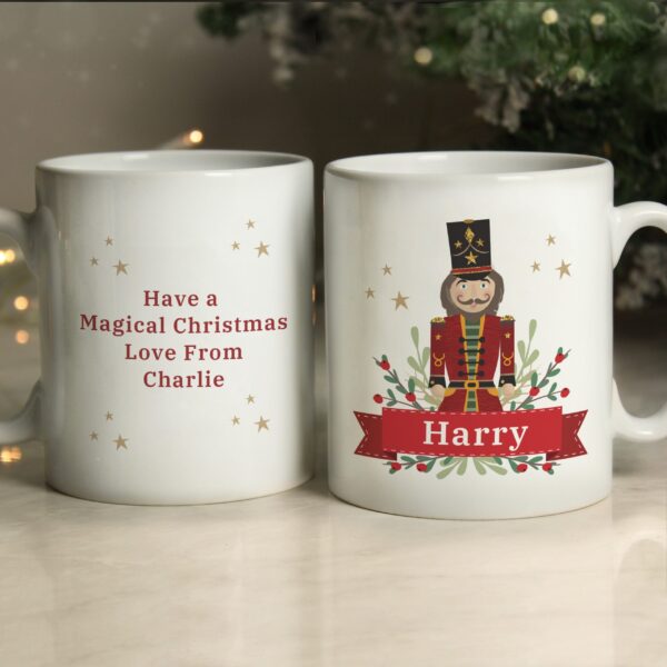 Personalised Christmas Nutcracker Mug: 2 - Mugs By Gift Moments