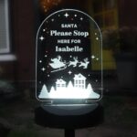 Personalised Christmas Outdoor Solar Light: 1 - Solar Lights By Gift Moments