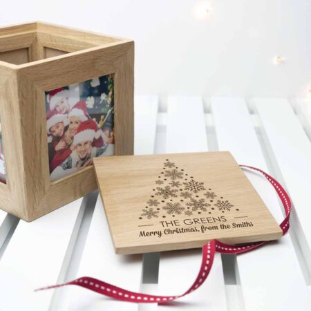 Personalised Christmas Photo Cube: 3 - Photo Cubes By Gift Moments