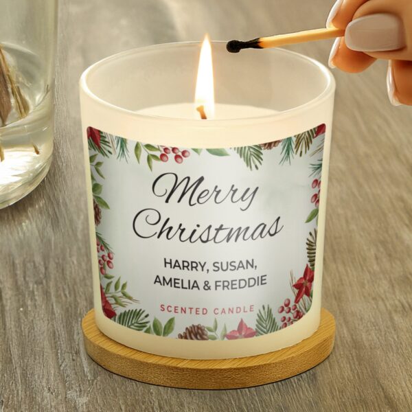 Personalised Christmas Scented Jar Candle: 2 - Candles By Gift Moments