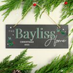 Personalised Christmas Slate Plaque: 1 - Signs & Plaques By Gift Moments