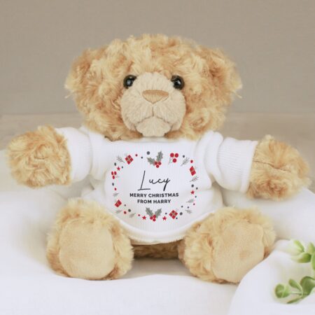 Personalised Christmas Teddy Bear: 3 - Teddy Bears & Soft Toys By Gift Moments