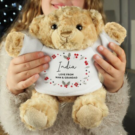 Personalised Christmas Teddy Bear: 4 - Teddy Bears & Soft Toys By Gift Moments