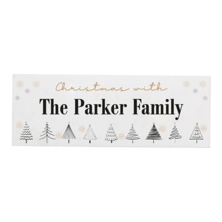 Personalised Christmas Tree Wooden Mantel Ornament: 5 - Christmas Decorations By Gift Moments
