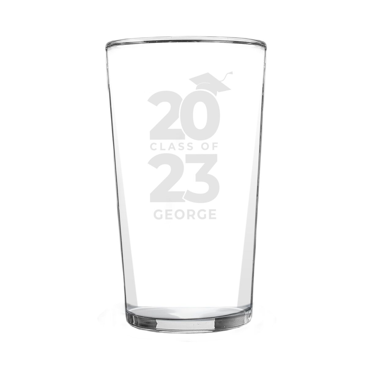Personalised Class of Graduation Pint Glass: 5 - Beer Glasses By Gift Moments