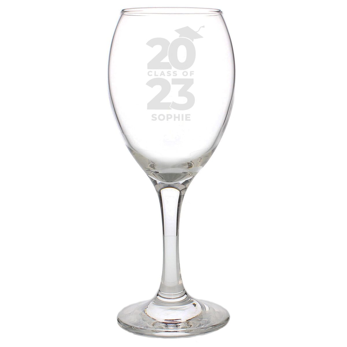 Personalised Class of Graduation Wine Glass: 5 - Wine Glasses By Gift Moments