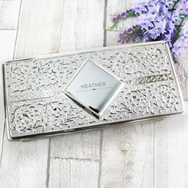 Personalised Classic Antique Silver Plated Jewellery Box: 1 - Jewellery Boxes By Gift Moments