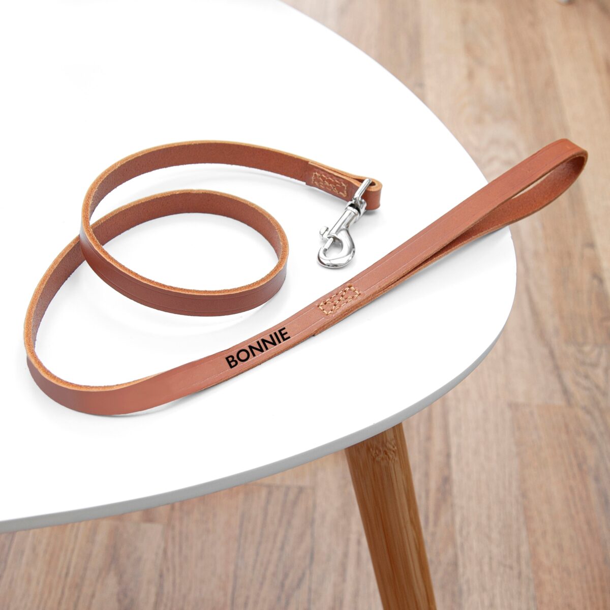 Personalised Brown Leather Dog Lead: 3 - Standard - Pet Products By Gift Moments