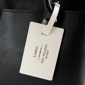 Personalised Classic Cream Luggage Tag: 2 - Luggage Tags By Gift Moments