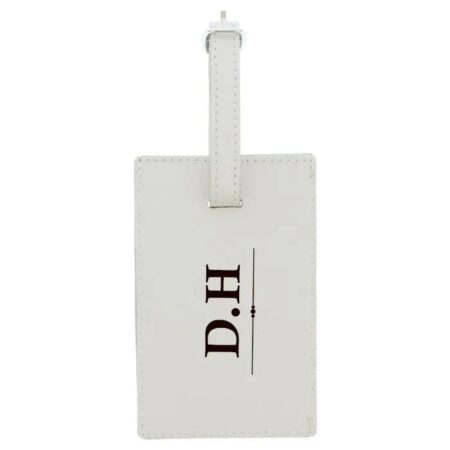 Personalised Classic Initials Cream Luggage Tag: 3 - Luggage Tags By Gift Moments