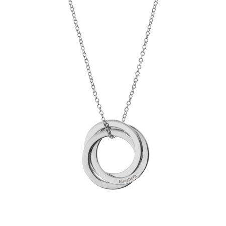 Personalised Classic Russian Ring Necklaces: 8 - Necklaces By Gift Moments