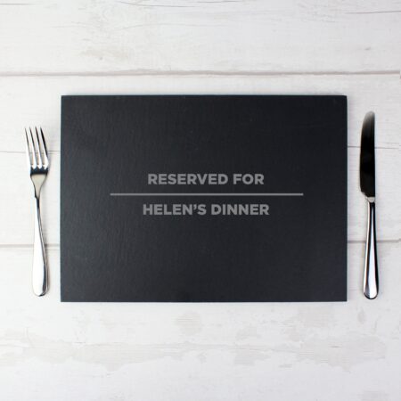 Personalised Classic Slate Rectangle Placemat: 5 - Placemats By Gift Moments
