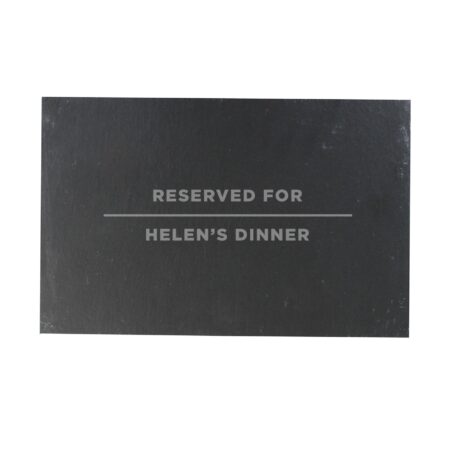 Personalised Classic Slate Rectangle Placemat: 8 - Placemats By Gift Moments