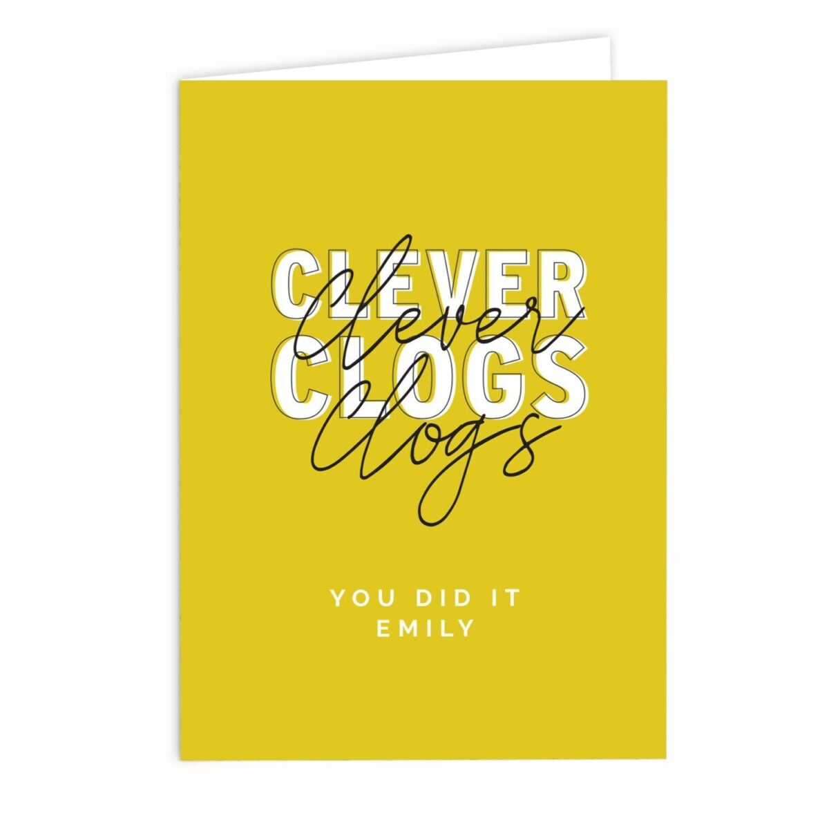 Personalised Clever Clogs Card: 3 - Greeting Cards By Gift Moments
