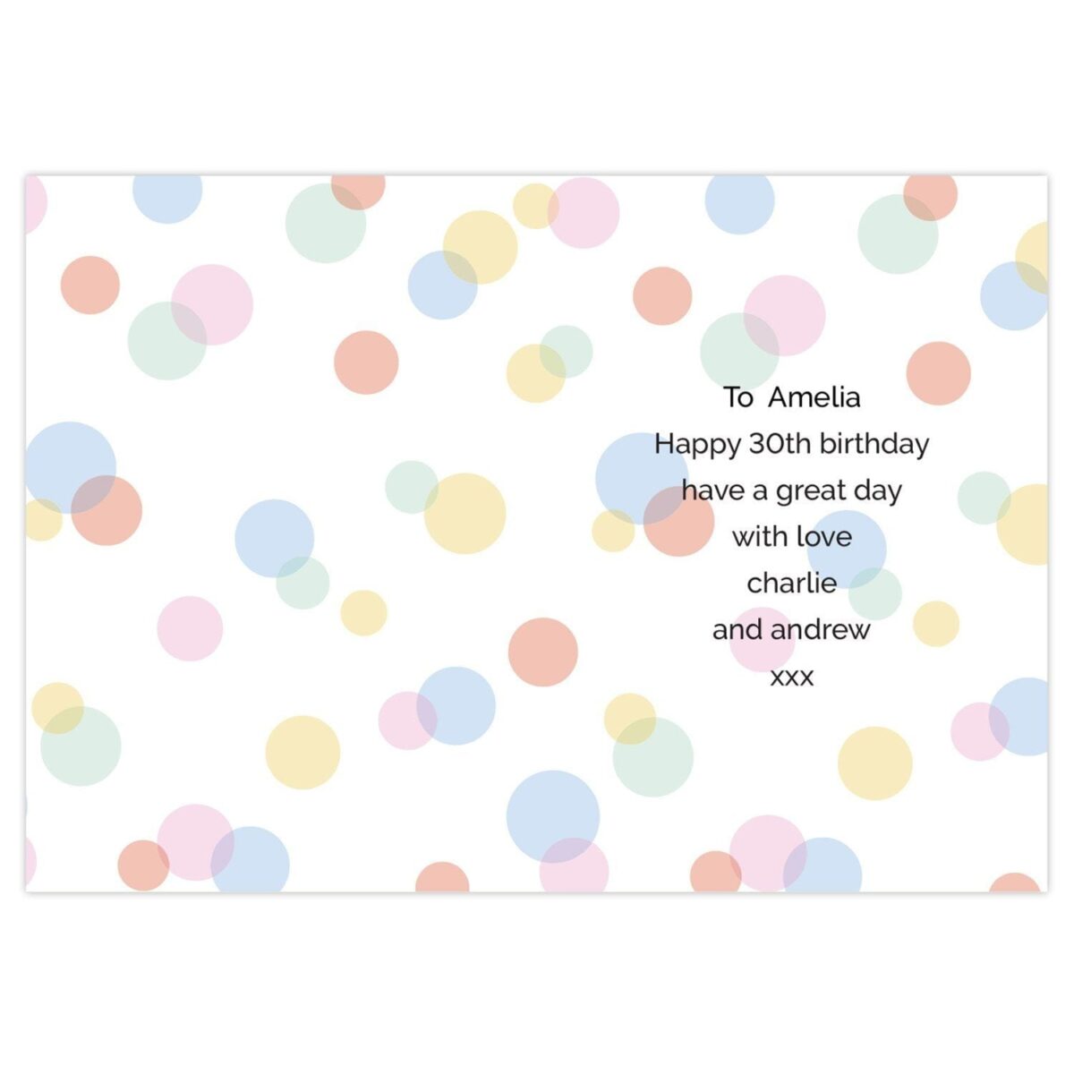 Personalised Colour Confetti Birthday Card: 4 - Greeting Cards By Gift Moments