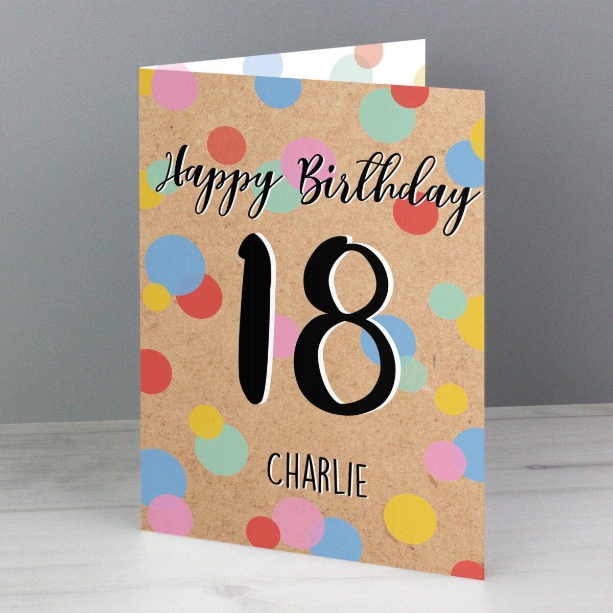 Personalised Colour Confetti Birthday Card: 2 - Greeting Cards By Gift Moments