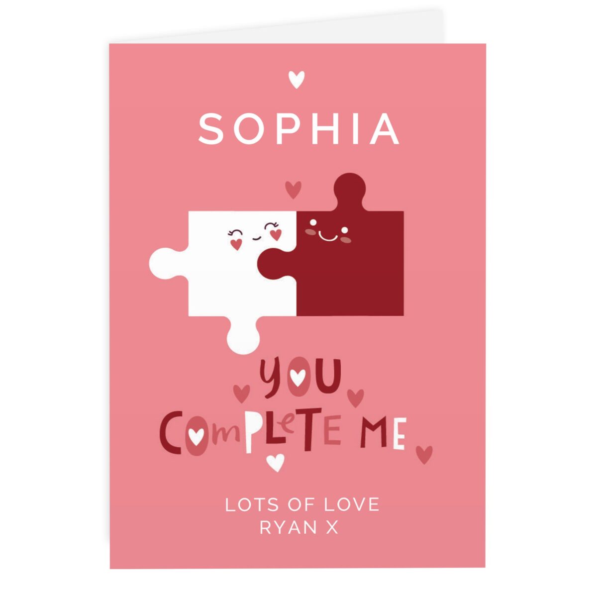 Personalised You Complete Me Card: 4 - Greeting Cards By Gift Moments
